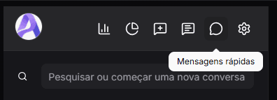Mensagens rápidas